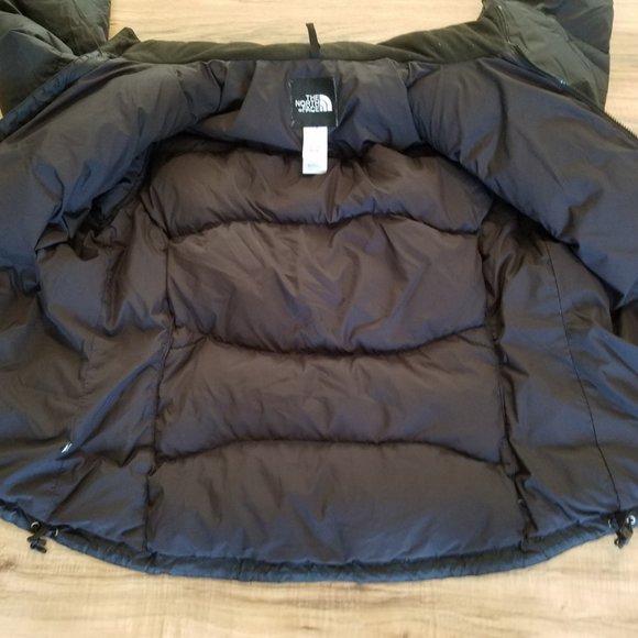 North Face Womens XL Black Goose Down Winter Ladies Puffer Jacket Bubble Coat - Picture 2 of 5